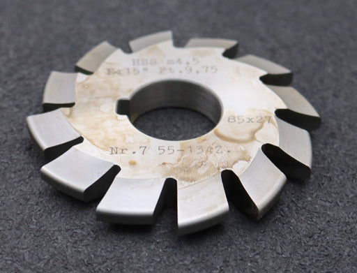 Bild des Artikels DOLD-Zahnformfräser-m=-4,5mm-No.-7-für-Z=-55-134-gear-profile-cutter