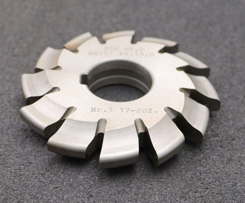 Bild des Artikels DOLD-Zahnformfräser-m=-6mm-No.-3-für-Z=-17-20-EGW-15°-gear-profile-cutter