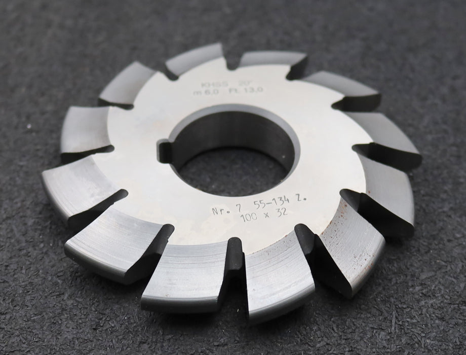 Bild des Artikels DOLD-Zahnformfräser-m=-6mm-No.-7-für-Z=-55-134-EGW-20°-gear-profile-cutter