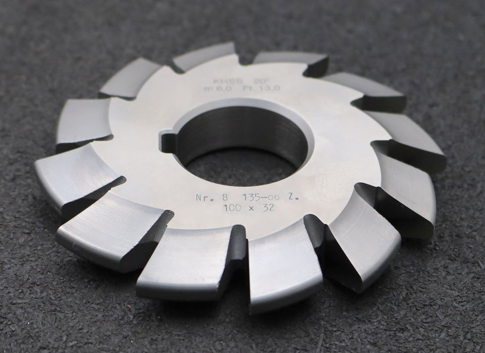 Bild des Artikels DOLD-Zahnformfräser-m=-6mm-No.-8-für-Z=-135-00-EGW-20°-gear-profile-cutter