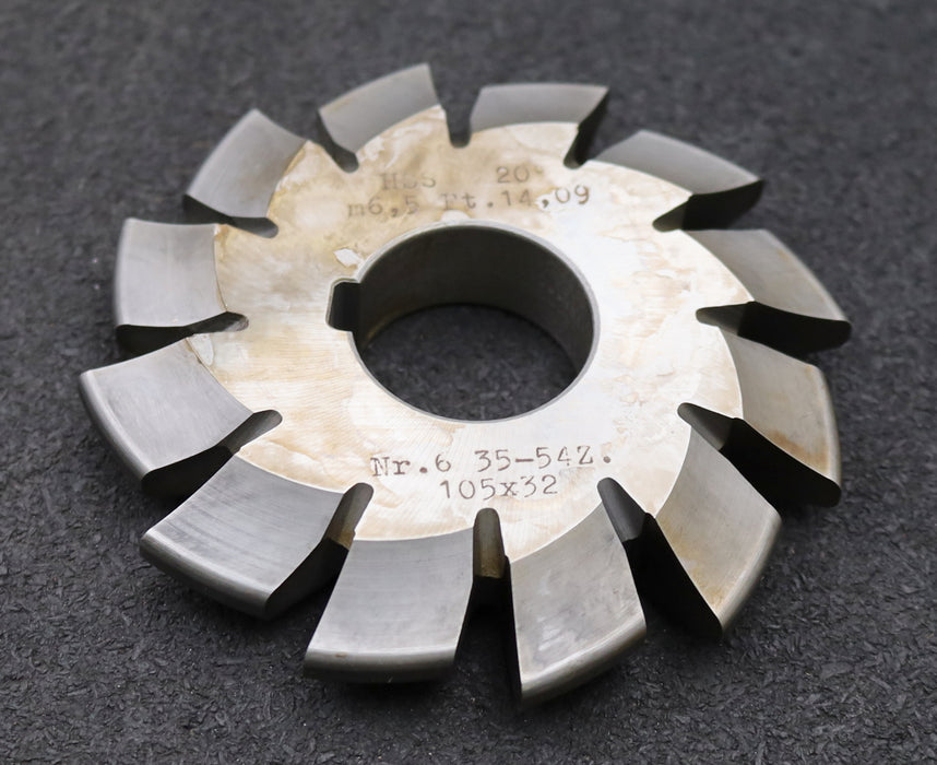 Bild des Artikels DOLD-Zahnformfräser-m=-6,5mm-No.-6-für-Z=-35-54-EGW-20°-gear-profile-cutter