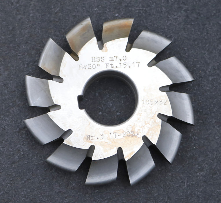 Bild des Artikels DOLD-Zahnformfräser-m=-7mm-No.-3-für-Z=-17-20-EGW-20°-gear-profile-cutter