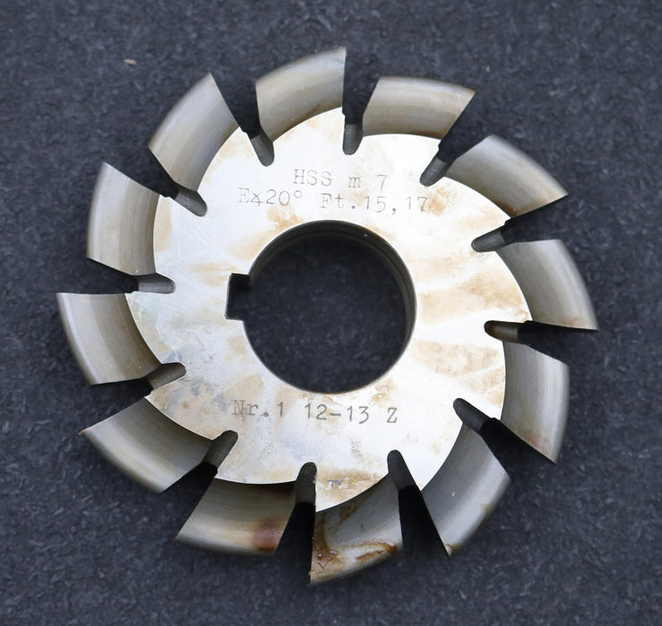 Bild des Artikels DOLD-Zahnformfräser-m=-7mm-No.-1-für-Z=-12-13-EGW-20°-gear-profile-cutter