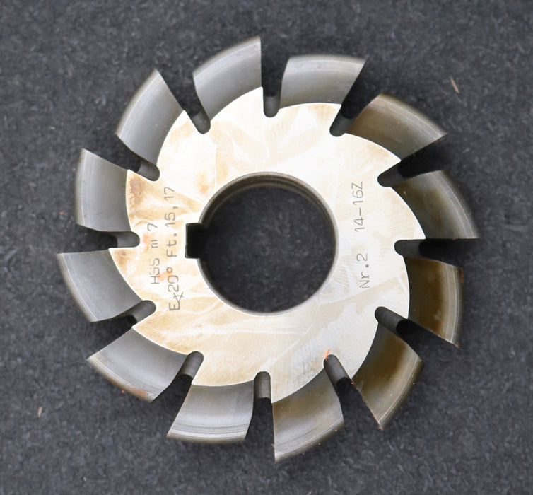 Bild des Artikels DOLD-Zahnformfräser-m=-7mm-No.-2-für-Z=-14-16-EGW-20°-gear-profile-cutter