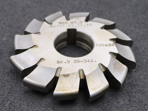 Bild des Artikels DOLD-Zahnformfräser-m=-7mm-No.-5-für-Z=-26-34-EGW-15°-gear-profile-cutter