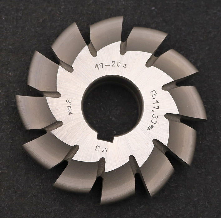 Bild des Artikels DOLD-Zahnformfräser-m=-8mm-No.-3-für-Z=-17-20-EGW-15°-gear-profile-cutter