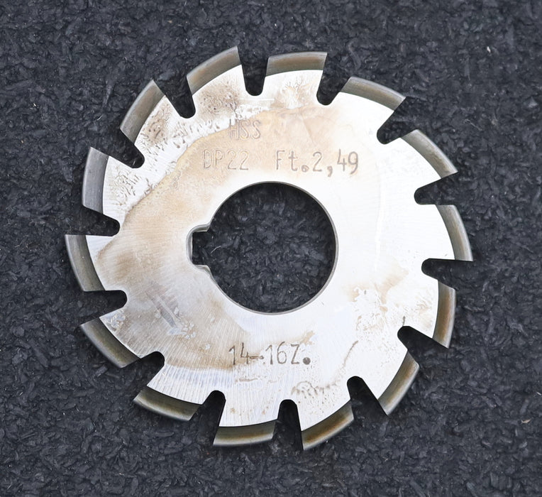 Bild des Artikels DOLD-Zahnformfräser-D.P.=-22-No.-7-für-Z=-14-16-EGW-20°-gear-profile-cutter