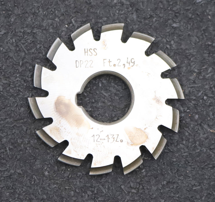 Bild des Artikels DOLD-Zahnformfräser-D.P.=-22-No.-8-für-Z=-12-13-EGW-20°-gear-profile-cutter