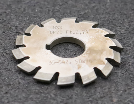 Bild des Artikels DOLD-Zahnformfräser-D.P.=-20-No.-3-für-Z=-35-54-EGW-20°-gear-profile-cutter