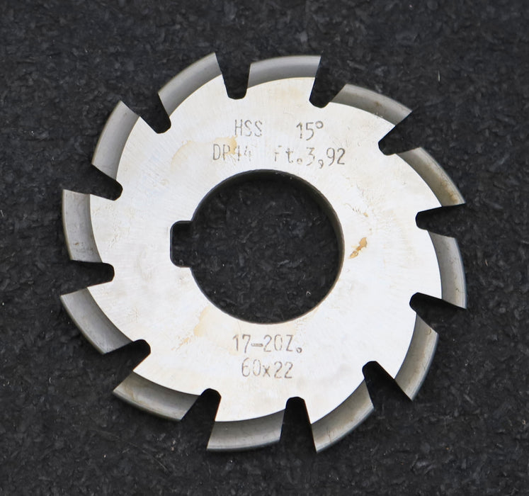 Bild des Artikels DOLD-Zahnformfräser-D.P.=-14-No.-6-für-Z=-17-20-EGW-15°-gear-profile-cutter