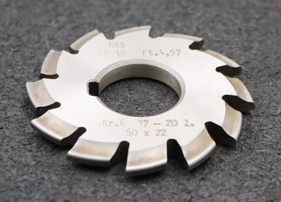 Bild des Artikels DOLD-Zahnformfräser-D.P.=-12-No.-6-für-Z=-17-20-EGW-20°-gear-profile-cutter