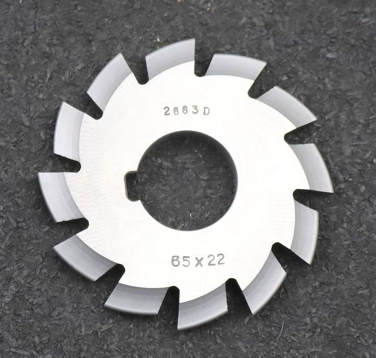 Bild des Artikels DOLD-Zahnformfräser-D.P.=-10-No.-3-für-Z=-35-54-EGW-20°-Ø65x22mm-mit-LKN