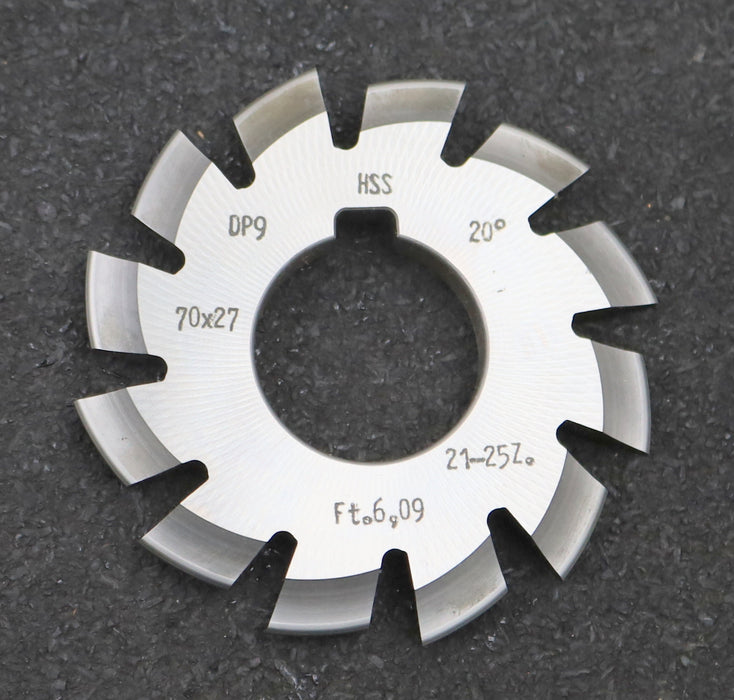 Bild des Artikels DOLD-Zahnformfräser-D.P.=-9-No.-5-für-Z=-21-25-EGW-20°-gear-profile-cutter