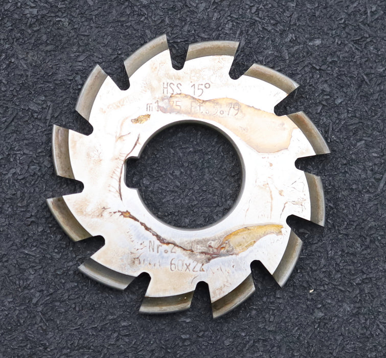 Bild des Artikels DOLD-Zahnformfräser-m=-1,75mm-No.-2-für-Z=-14-16-EGW-15°-gear-profile-cutter