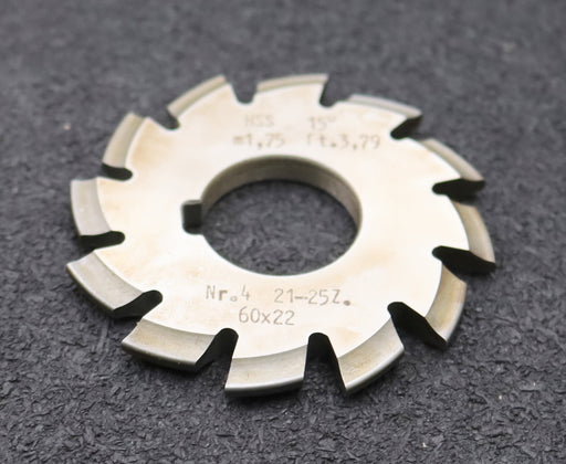 Bild des Artikels DOLD-Zahnformfräser-m=-1,75mm-No.-4-für-Z=-21-25-EGW-15°-gear-profile-cutter