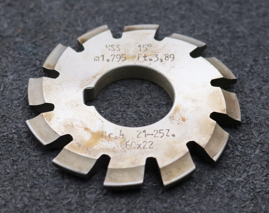 Bild des Artikels DOLD-Zahnformfräser-m=-1,795mm-No.-4-für-Z=-21-25-EGW-15°-gear-profile-cutter