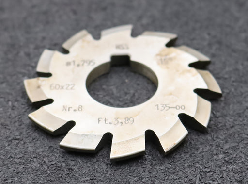 Bild des Artikels DOLD-Zahnformfräser-m=-1,795mm-No.-8-für-Z=-135-00-EGW-15°-gear-profile-cutter