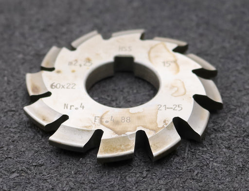 Bild des Artikels DOLD-Zahnformfräser-m=-2,25mm-No.-4-für-Z=-21-25-EGW-15°-gear-profile-cutter