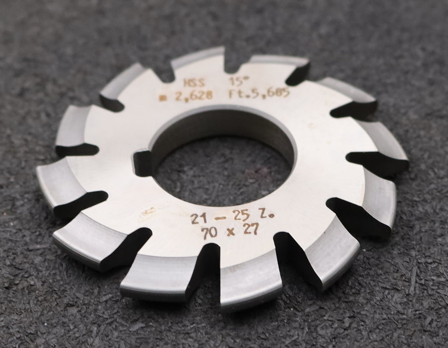 Bild des Artikels DOLD-Zahnformfräser-m=-2,628mm-No.-4-für-Z=-21-25-EGW-15°-gear-profile-cutter