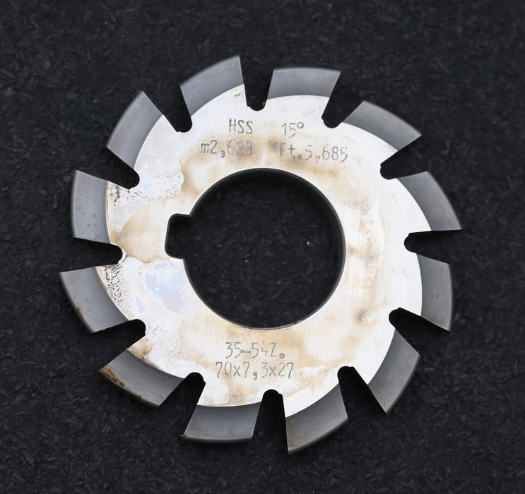 Bild des Artikels DOLD-Zahnformfräser-m=-2,628mm-No.-6-für-Z=-35-54-EGW-15°-gear-profile-cutter