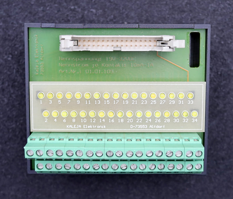 Bild des Artikels KALEJA-Übergabemodul-für-Flachbandstecker-Nr.:-01.01.105-Nennspannung-19-32VDC