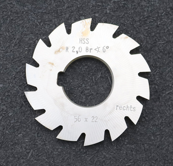 Bild des Artikels DOLD-Viertelrund-Formfräser-konkav-Radiusfräser-Radius-2mm-Schnitt:-rechts