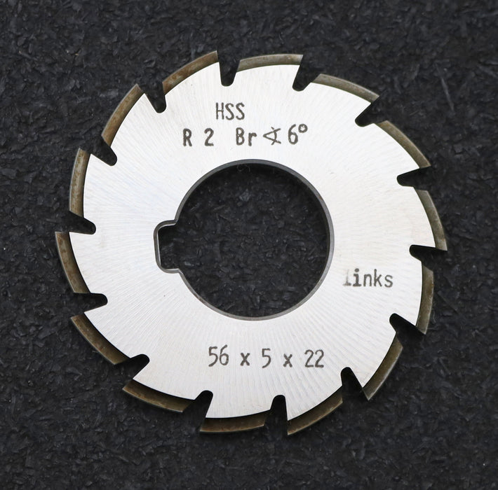 Bild des Artikels DOLD-Viertelrund-Formfräser-konkav-Radiusfräser-Radius-2mm-Schnitt:-links