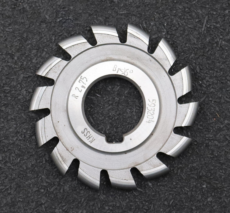 Bild des Artikels DOLD-Halbrund-Formfräser-konvex-Radiusfräser-Radius-2,75mm-Spannwinkel-6°-KHSS