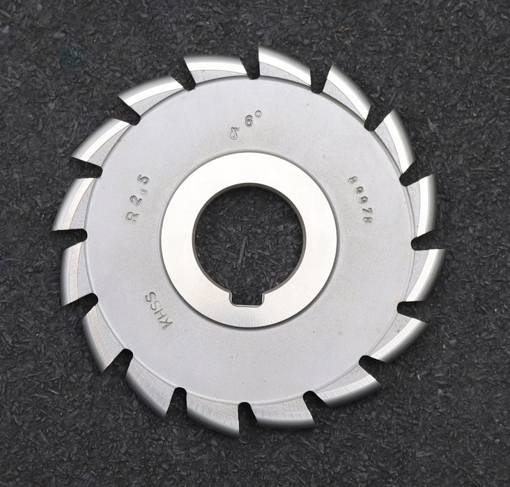 Bild des Artikels DOLD-Halbrund-Formfräser-konvex-Radiusfräser-Radius-2,5mm-Spannwinkel-6°-LKN