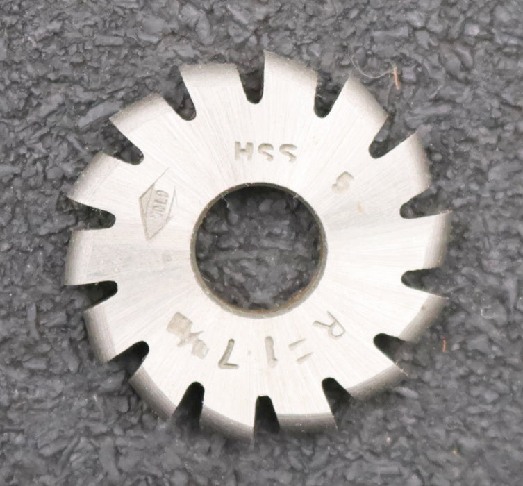 Bild des Artikels DOLD-Halbrund-Formfräser-konvex-Radiusfräser-Radius-1,7mm-Spannwinkel-6°