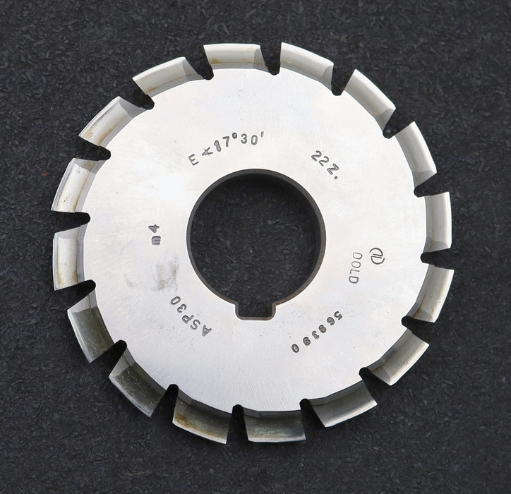 Bild des Artikels DOLD-Zahnformfräser-m=-4mm-Vorfräser-für-Zähnezahl-Z=-22-EGW-17°30'-Ø100x32mm