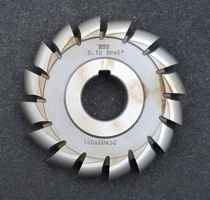 Bild des Artikels DOLD-Halbrund-Formfräser-konkav-Radiusfräser-Radius-10mm-Spannwinkel-6°-LKN