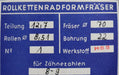 Bild des Artikels DOLD-Rollketenrad-Formfräser-Teilung=-12,75mm=-1/2"-RollenØ=-8,51mm-Ø70x22mm-LKN