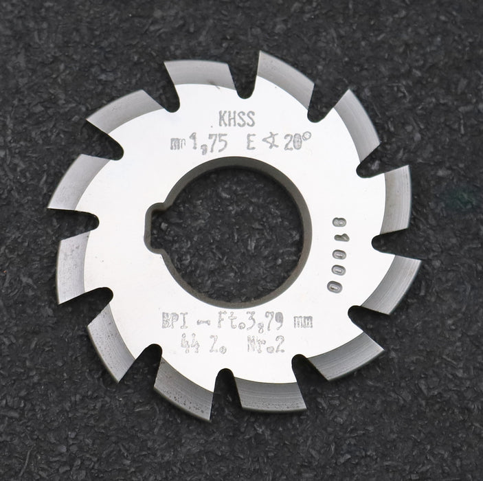 Bild des Artikels DOLD-Zahnformfräser-gear-profile-cutter-m=-1,75mm-No.-2-Z=-44-EGW-20°-Ø60x22mm