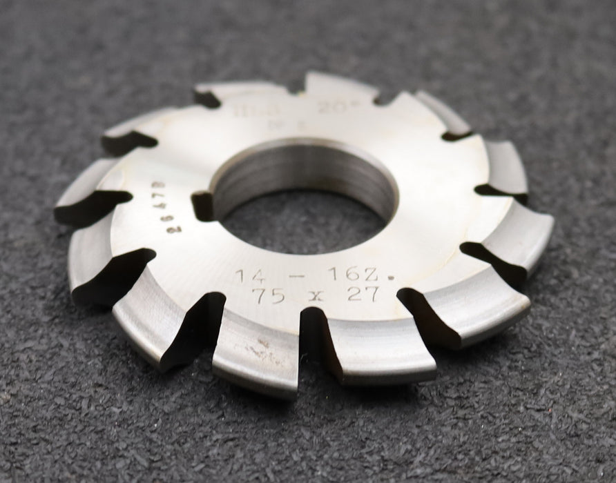 Bild des Artikels DOLD-Zahnformfräser-gear-profile-cutter-DP-8mm-No.-7-Z=-14-16-EGW-20°-Ø75x27mm