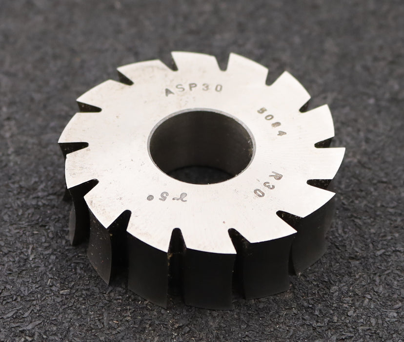 Bild des Artikels DOLD-Formfräser-konkav-Radiusfräser-Radius-30,0mm-Ø60,5x18xØ22mm-14-Spannuten