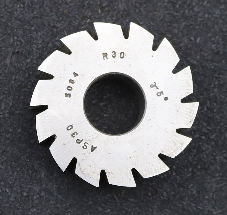 Bild des Artikels DOLD-Formfräser-konkav-Radiusfräser-Radius-30,0mm-Ø60,5x18xØ22mm-14-Spannuten