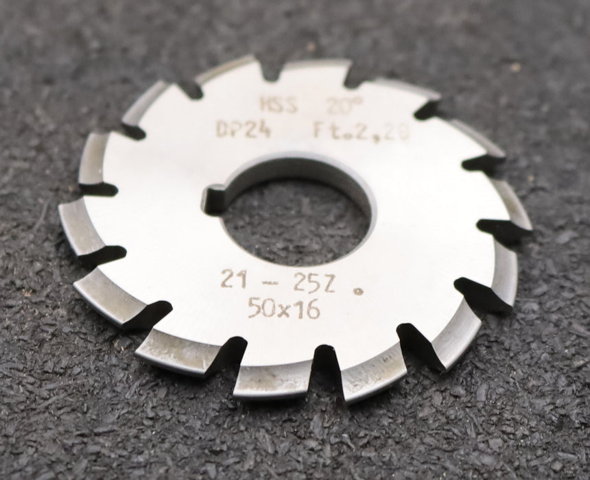 Bild des Artikels DOLD-Zahnformfräser-gear-profile-cutter-DP-24-No.-5--Z=-21-25-EGW-20°Ø50x16mm