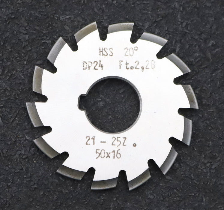 Bild des Artikels DOLD-Zahnformfräser-gear-profile-cutter-DP-24-No.-5--Z=-21-25-EGW-20°Ø50x16mm