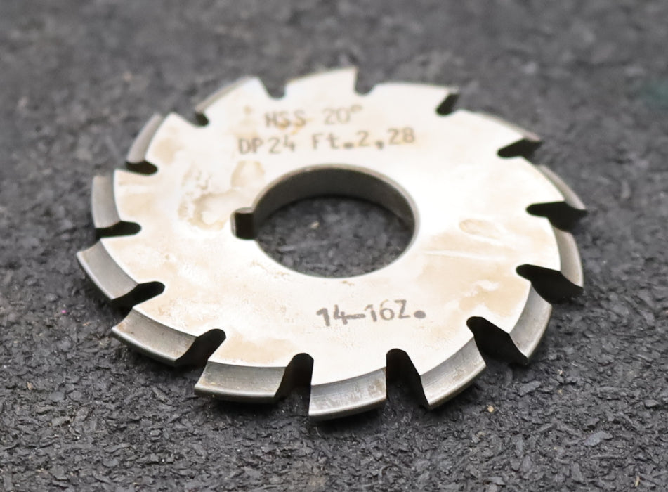 Bild des Artikels DOLD-Zahnformfräser-gear-profile-cutter-DP-24-No.-7--Z=-14-16-EGW-20°Ø50x16mm