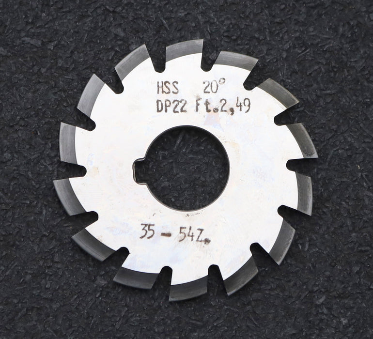 Bild des Artikels DOLD-Zahnformfräser-gear-profile-cutter-DP-22-No.-3--Z=-35-54-EGW-20°Ø50x16mm