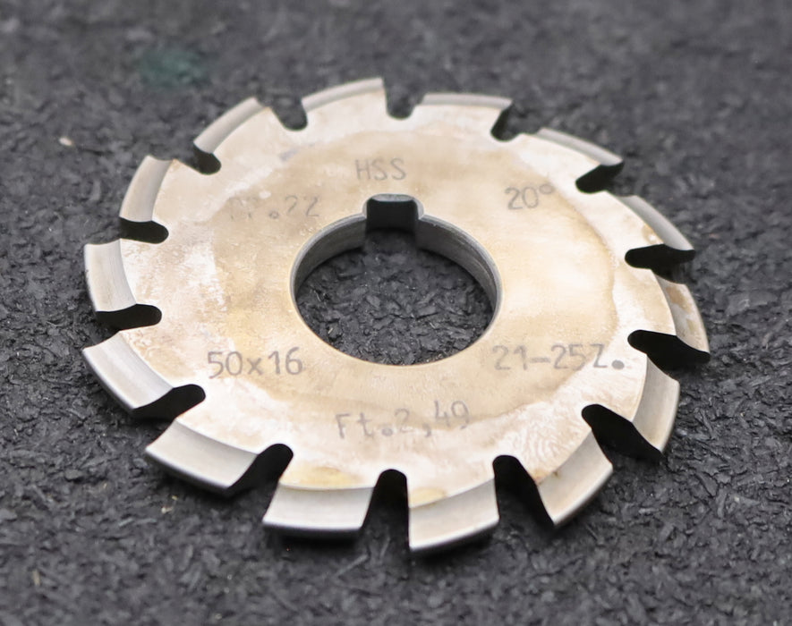 Bild des Artikels DOLD-Zahnformfräser-gear-profile-cutter-DP-22-No.-5--Z=-21-25-EGW-20°Ø50x16mm