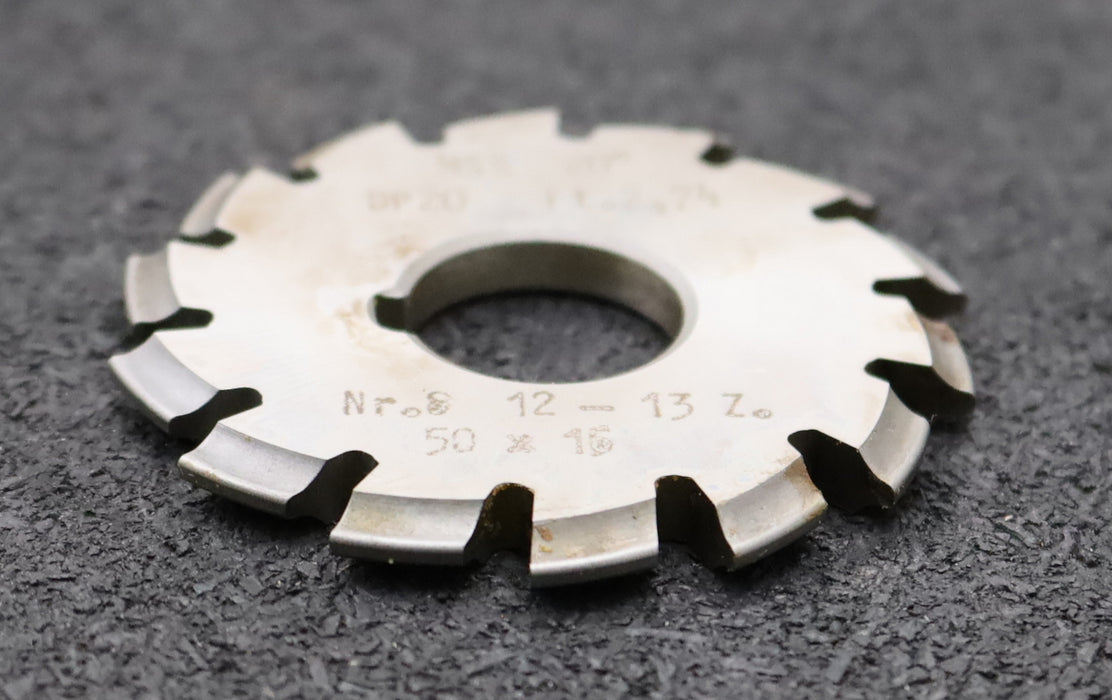 Bild des Artikels DOLD-Zahnformfräser-gear-profile-cutter-DP-20-No.-8--Z=-12-13-EGW-20°Ø50x16mm