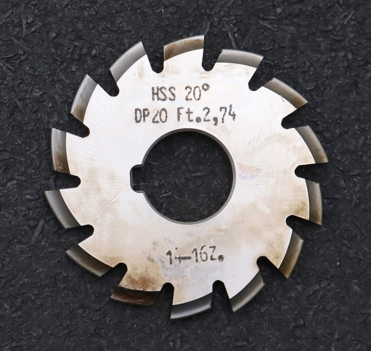 Bild des Artikels DOLD-Zahnformfräser-gear-profile-cutter-DP-20-No.-7--Z=-14-16-EGW-20°Ø50x16mm