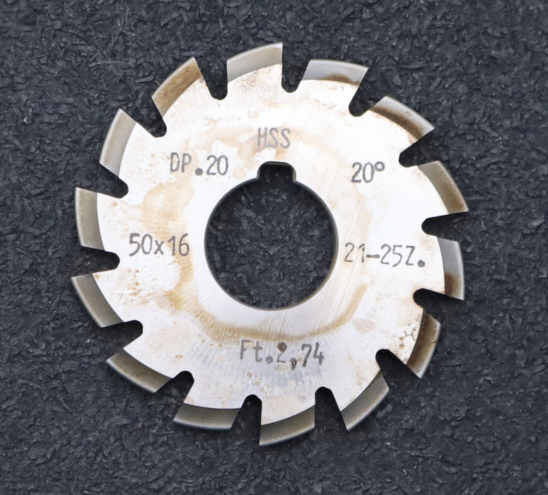 Bild des Artikels DOLD-Zahnformfräser-gear-profile-cutter-DP-20-No.-5--Z=-21-25-EGW-20°Ø50x16mm