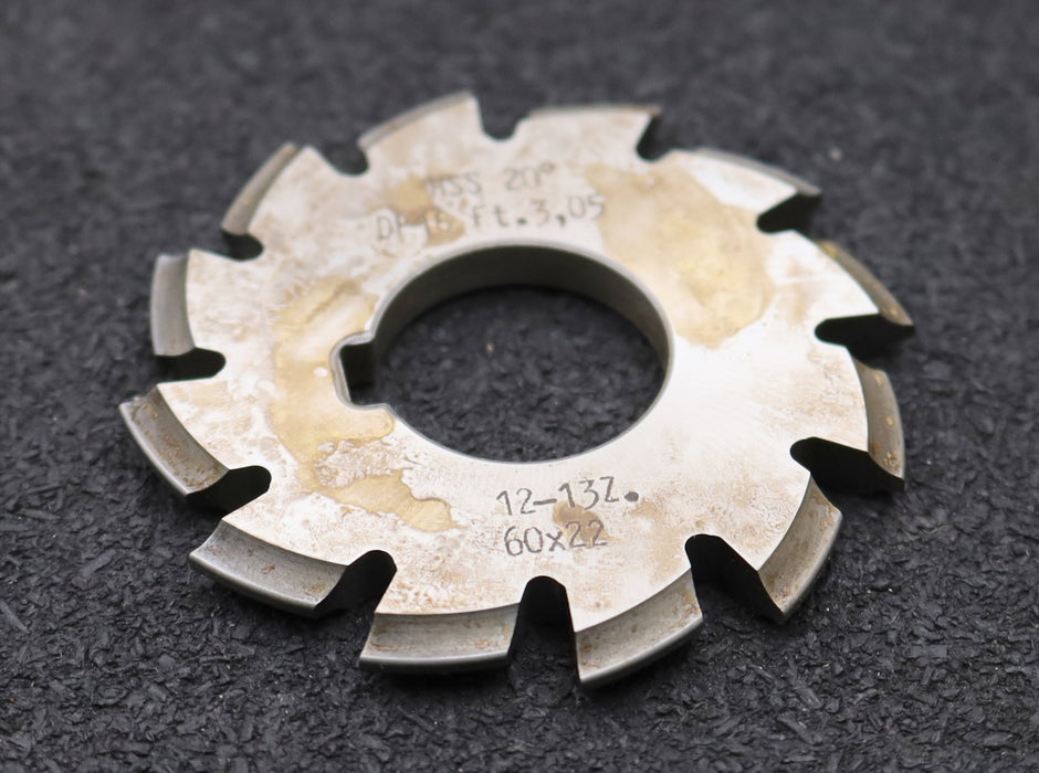 Bild des Artikels DOLD-Zahnformfräser-gear-profile-cutter-DP-18-No.-8--Z=-12-13-EGW-20°Ø60x22mm