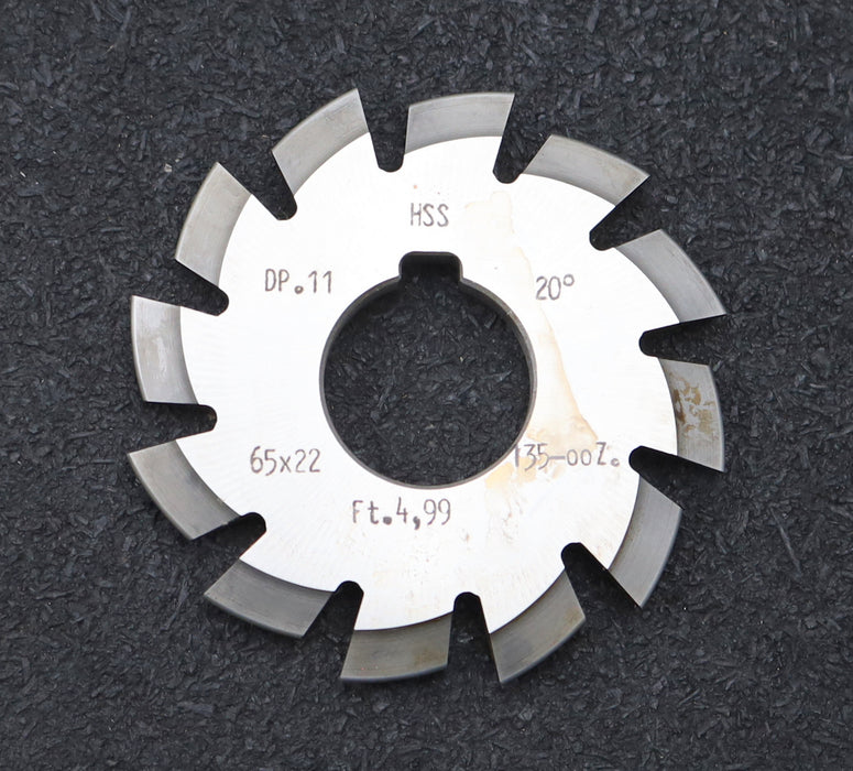 Bild des Artikels DOLD-Zahnformfräser-gear-profile-cutter-DP-11-No.-1--Z=-135-00-EGW-20°-Ø65x22mm