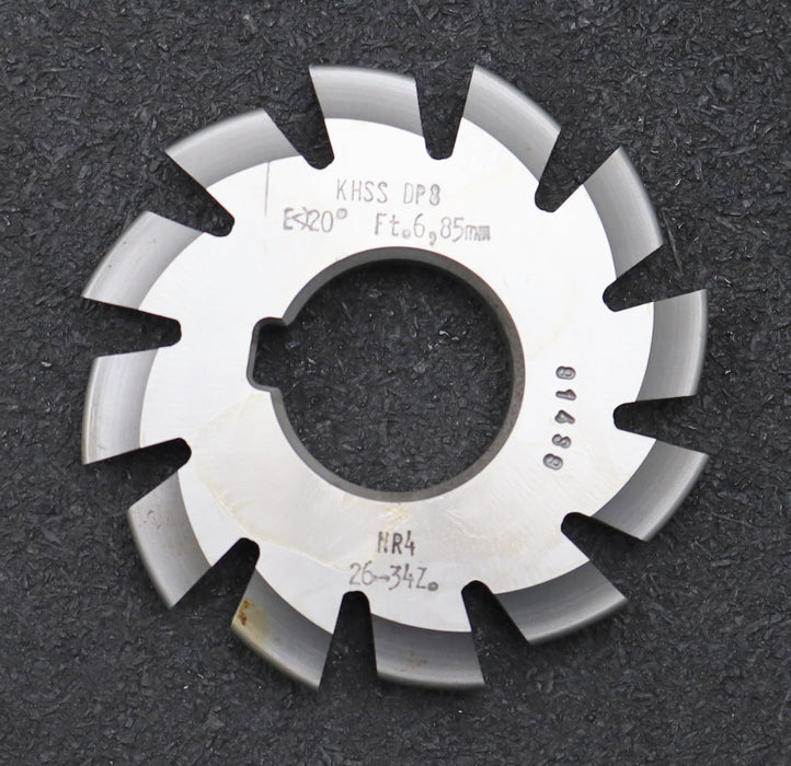 Bild des Artikels DOLD-Zahnformfräser-gear-profile-cutter-DP-8-No.-4-Z=-26-34-EGW-20°-Ø75x27mm