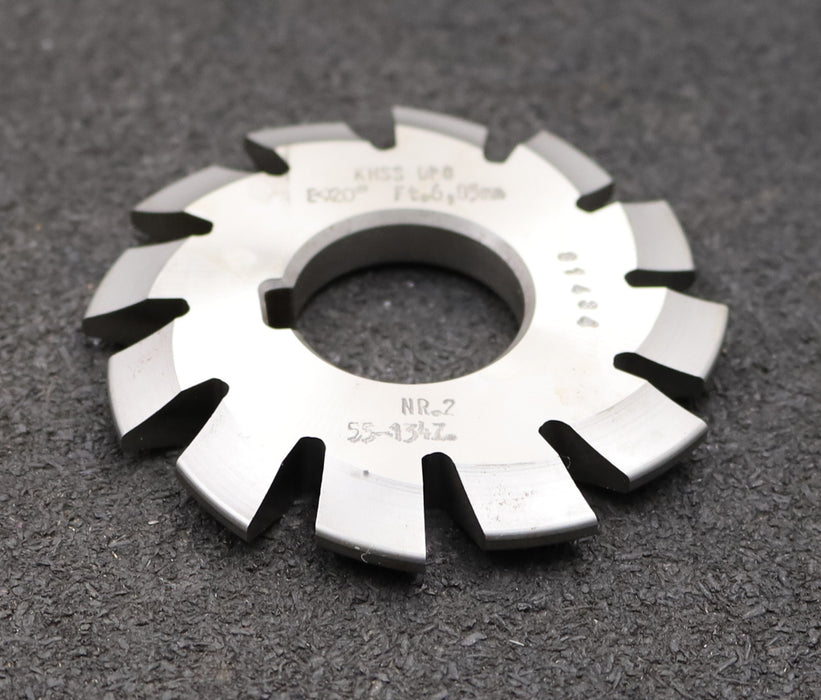 Bild des Artikels DOLD-Zahnformfräser-gear-profile-cutter-DP-8-No.-2--Z=-55-134-EGW-20°-Ø75x27mm