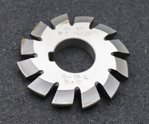 Bild des Artikels DOLD-Zahnformfräser-gear-profile-cutter-DP-7-No.-2-Z=-55-134-EGW-20°-Ø75x27mm